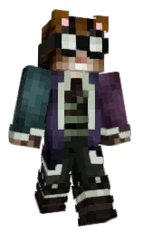 night rider and cinder Minecraft skin — Slim model — first worn by CeaThatKat