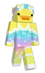 paris daisy and hint of green Minecraft skin — Slim model