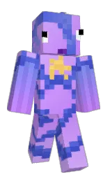 indigo and royal blue Minecraft skin — Classic model