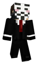 FaZeBloo's Minecraft skin wearing the Migrator cape