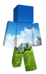 denim and curious blue Minecraft skin — Classic model