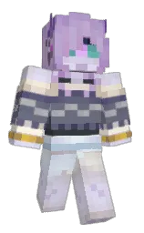 snuff and citrine white Minecraft skin — Classic model — first worn by Sakana_yan