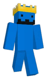 science blue Minecraft skin — Classic model — first worn by Ronett