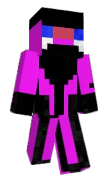 black and lavender rose Minecraft skin — Classic model — first worn by Sleep_Token9899
