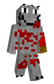 Front of Amdek's skin