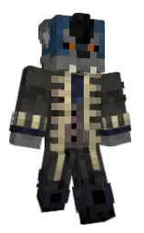 black and dune Minecraft skin — Classic model — first worn by ZlatanDrako