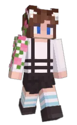 ROS3_'s Minecraft skin wearing the Purple Heart cape