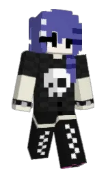 scampi and cod gray Minecraft skin — Slim model