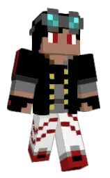 black and dove gray Minecraft skin — Classic model