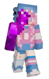 CyberClique's Minecraft skin wearing the Cherry Blossom cape