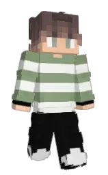 black and snow drift Minecraft skin — Slim model — first worn by Grix_Krown