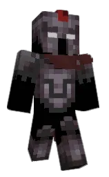 black and thunder Minecraft skin — Classic model — first worn by kqzix