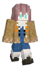 chikanobu's Minecraft skin wearing the 15th Anniversary cape