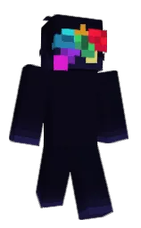 ebony and port gore Minecraft skin — Slim model