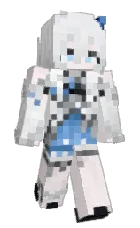 snoweaves031's Minecraft skin wearing the Aurora cape