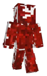 alabaster and dark burgundy Minecraft skin — Classic model