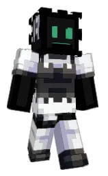 black and clear day Minecraft skin — Classic model — first worn by Eren_Ketchum
