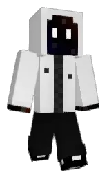 black and mercury Minecraft skin — Classic model — first worn by Rorschach_Noir
