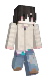 StressedPoop's Minecraft skin wearing the Moonlight Trail cape