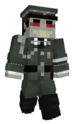 lunar green and heavy metal Minecraft skin — Classic model — first worn by GigleChumpz