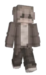 Hyyperx's Minecraft skin wearing the Menace cape