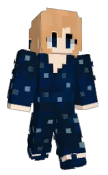 black pearl and midnight Minecraft skin — Slim model