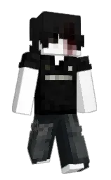 white and cod gray Minecraft skin — Slim model — first worn by aypt
