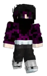 KaFOV's Minecraft skin wearing the Purple Heart cape