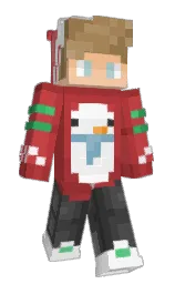 Juleko's Minecraft skin wearing the Purple Heart cape