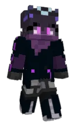 blue charcoal and blackcurrant Minecraft skin — Slim model