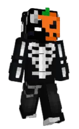 woodsmoke and black Minecraft skin — Slim model — first worn by yshinuia_
