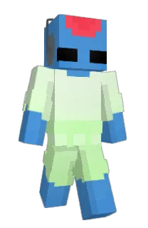 Front of Deusphage's skin