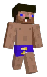 sandal and white Minecraft skin — Classic model — first worn by InjureD_PiliF