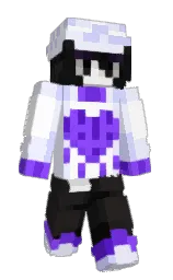 white and titan white Minecraft skin — Slim model — first worn by Codifi