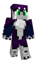 Bluverny's Minecraft skin wearing the Twisted cape