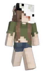 almond and double spanish white Minecraft skin — Slim model — first worn by That1cow_
