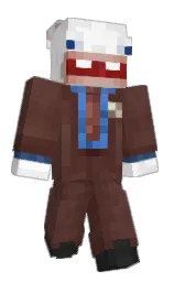 Klutzy_'s Minecraft skin wearing the Migrator cape