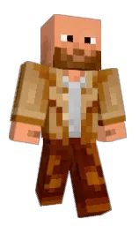 sandy brown and silver chalice Minecraft skin — Classic model — first worn by xJL4EVERx