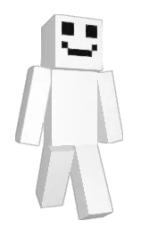 white and cod gray Minecraft skin — Slim model