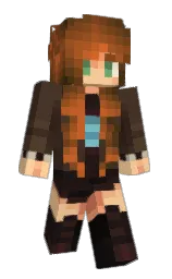 english walnut and peach orange Minecraft skin — Slim model — first worn by Nia42