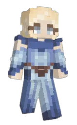 peach yellow and polo blue Minecraft skin — Slim model — first worn by cinnamons__
