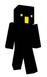 black and turbo Minecraft skin — Classic model — first worn by El_Bingus0