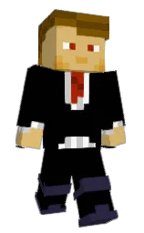 black and harvest gold Minecraft skin — Classic model