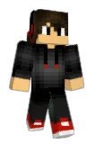 2D1D Minecraft avatar full body