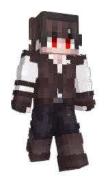 woody brown and baltic sea Minecraft skin — Slim model