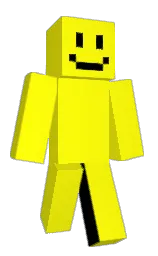 yellow and black Minecraft skin — Slim model