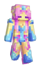 lavender rose and lavender magenta Minecraft skin — Slim model — first worn by EmpresOfLight