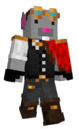 gray and black Minecraft skin — Classic model