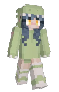 Front of Ayamata's skin