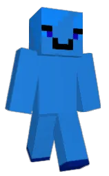 curious blue and dodger blue Minecraft skin — Classic model